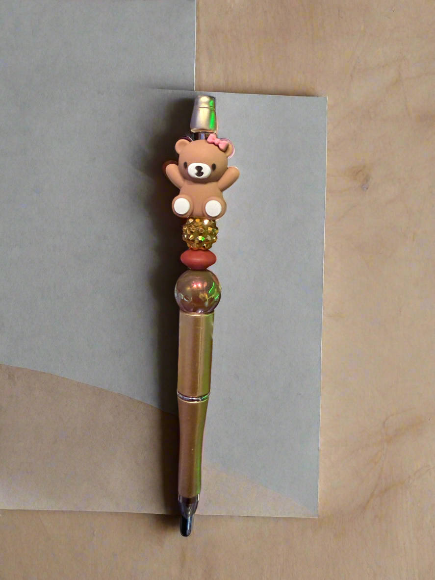 Multicolor pens with beans