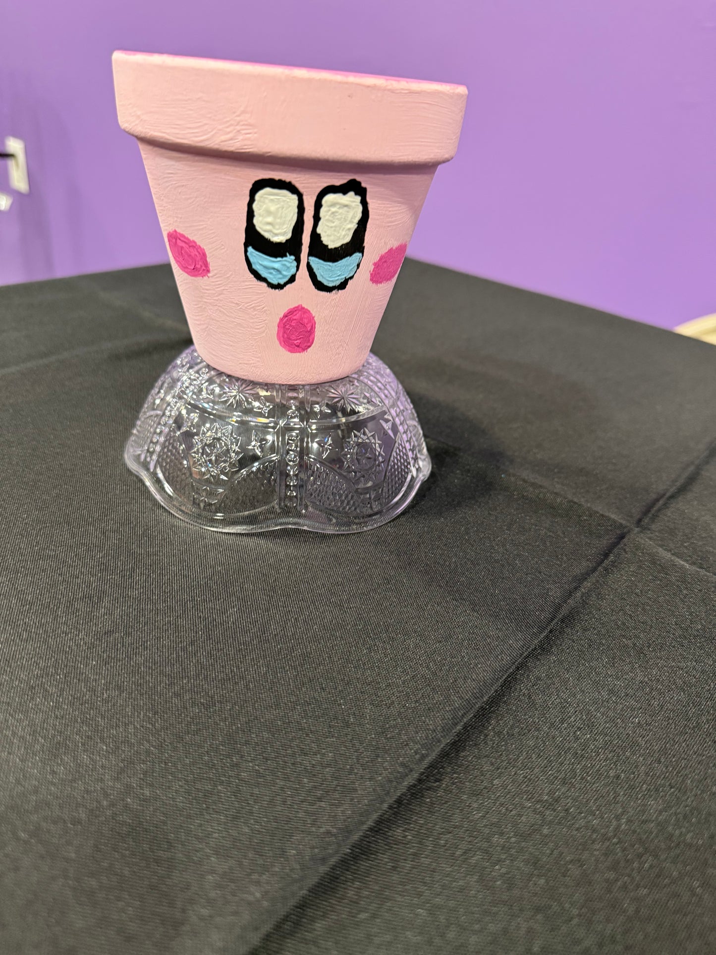 Painted flower pot characters