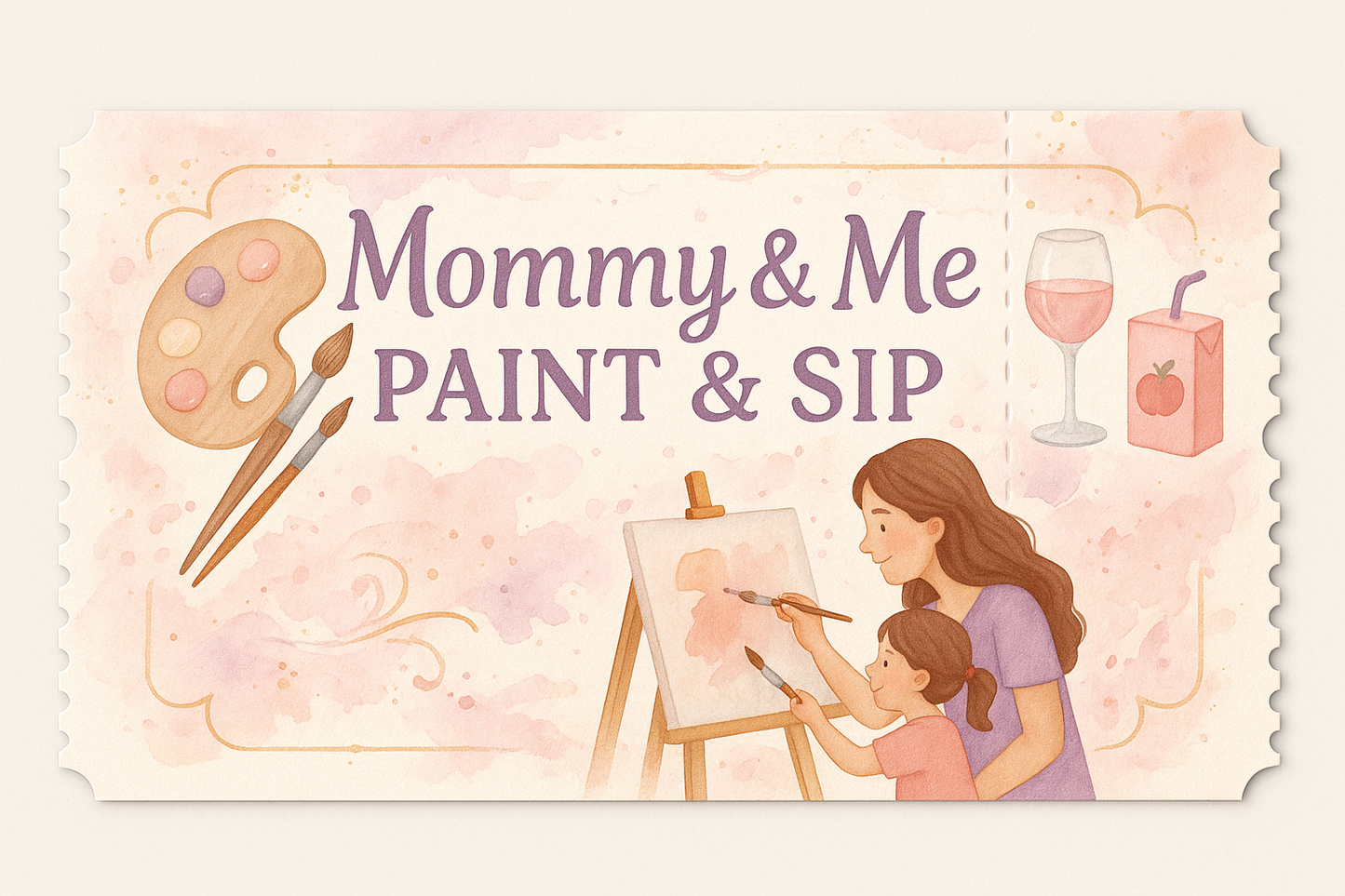 mommy & me paint & sip
